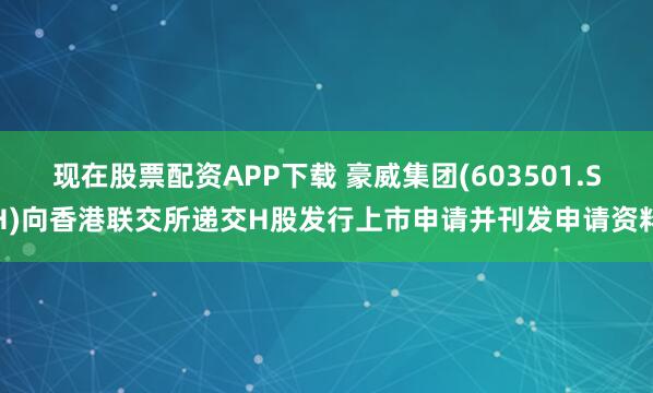 现在股票配资APP下载 豪威集团(603501.SH)向香港联交所递交H股发行上市申请并刊发申请资料